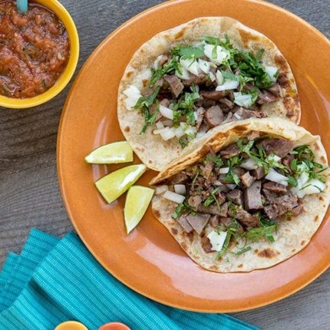 Taco De Lengua (Beef Tongue).