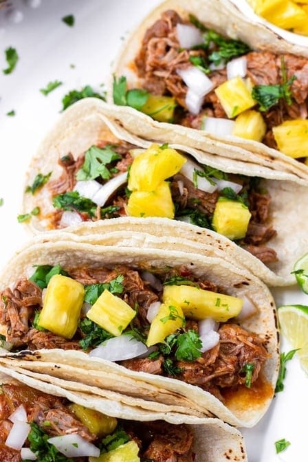 Taco Al Pastor (Marinated Pork).